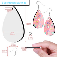 Sublimation MDF Earrings