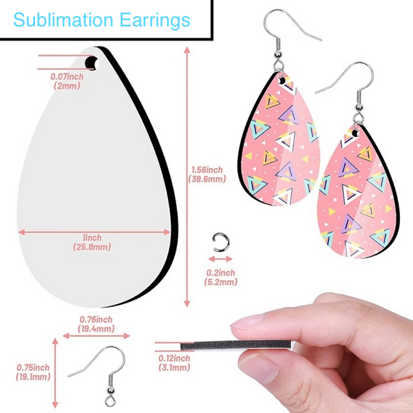 Sublimation MDF Earrings
