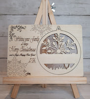 Limited Quantity Post Card Christmas Ornament Bush