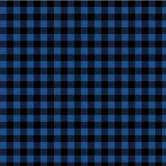 Blue Buffalo Plaid Permanent Vinyl