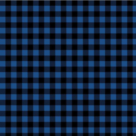 Blue Buffalo Plaid Permanent Vinyl