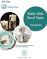 Inkjet Water Transfer Paper CLEAR 8.5in x 11in